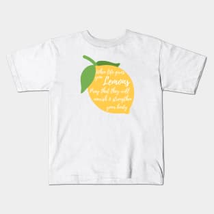 When Life Gives You Lemons Pray That They'll Nourish and Strengthen Your Body Funny LDS Mormon Prayer Religious Shirt Hoodie Sweatshirt Kids T-Shirt